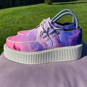 T. U. K. Unisex Cloudscape Mondo platform Creeper Sz Men's 6 / Women's 8  A8584